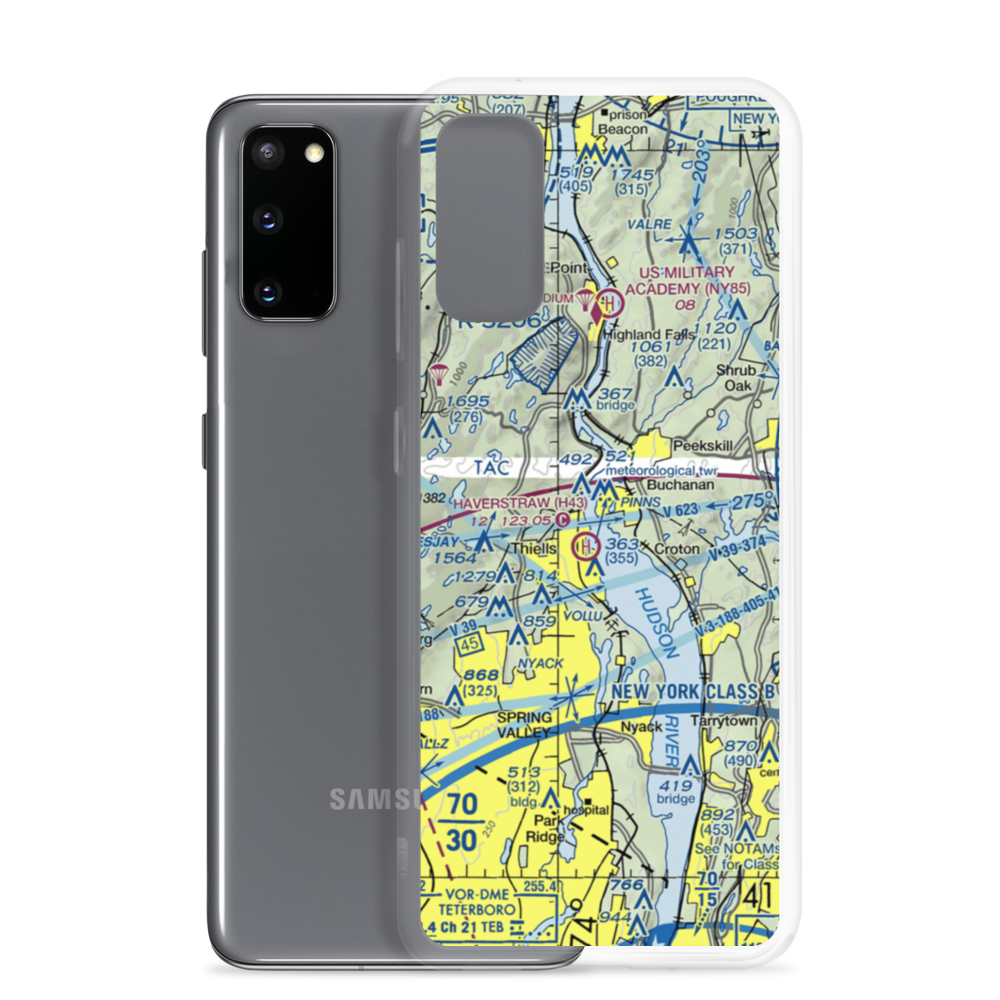Peekskill Seaplane Base (7N2) VFR Sectional Samsung Case Samsung Galaxy S20 model shown