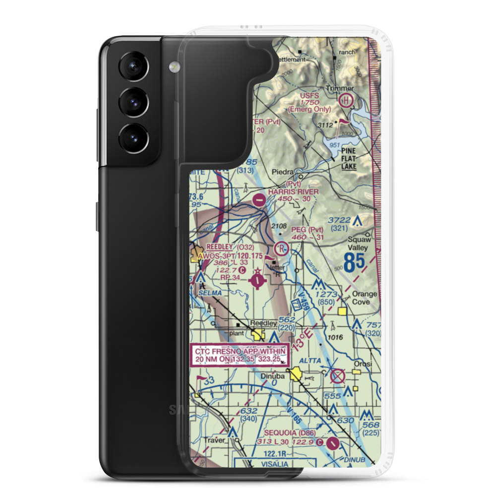Peg Field (42CN) VFR Sectional Samsung Case Samsung Galaxy S21 Plus model shown