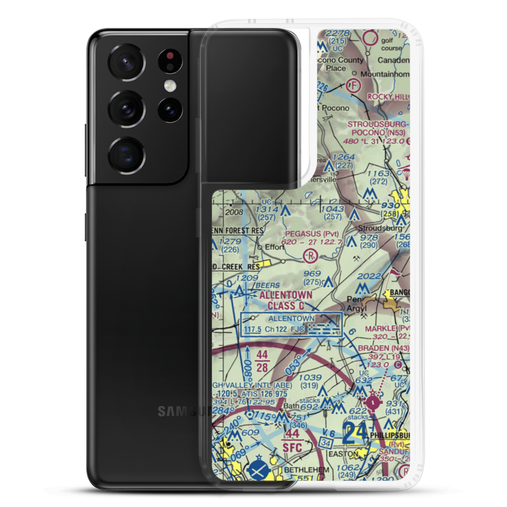 Pegasus Air Park (50PA) VFR Sectional Samsung Case Samsung Galaxy S21 Ultra model shown