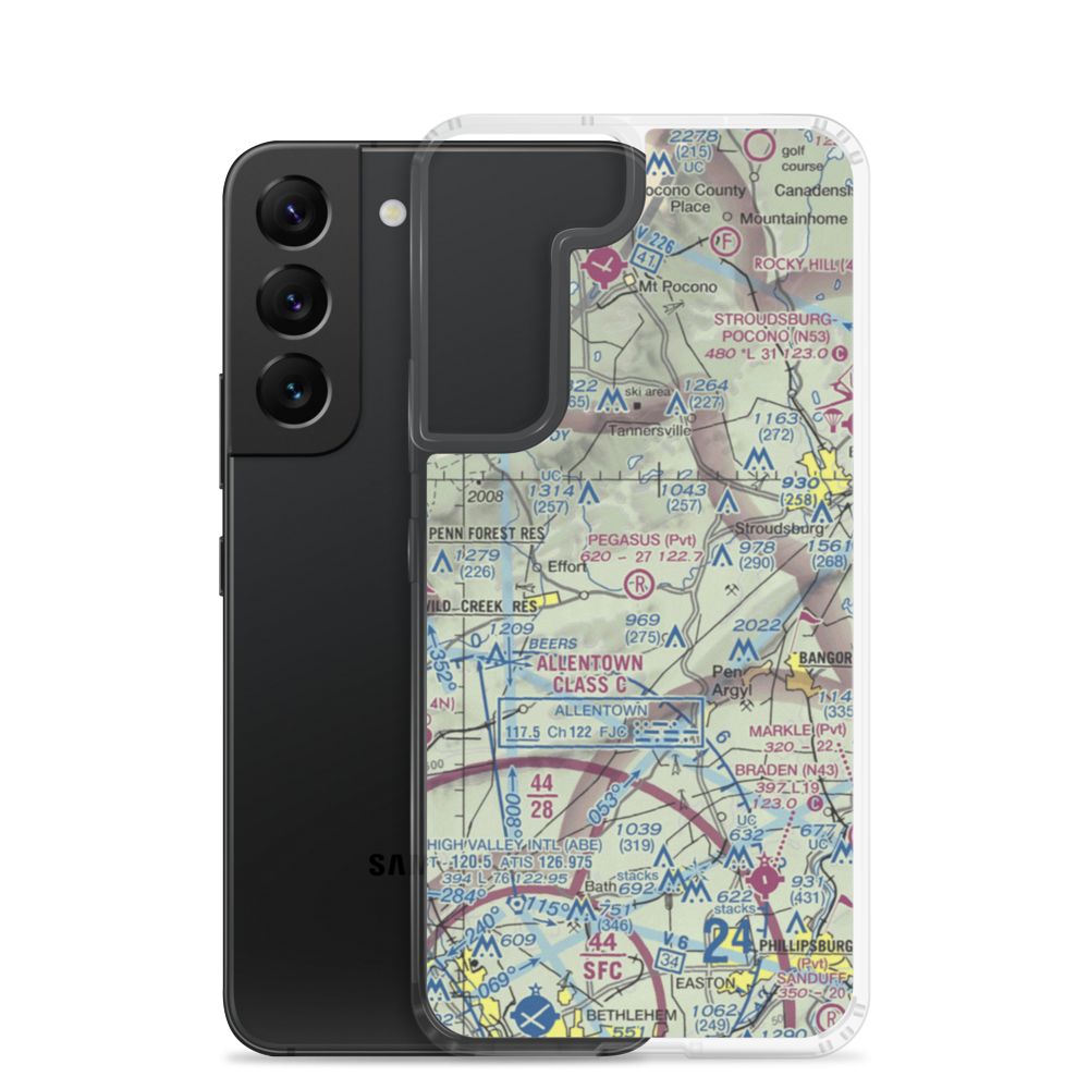 Pegasus Air Park (50PA) VFR Sectional Samsung Case Samsung Galaxy S22 model shown