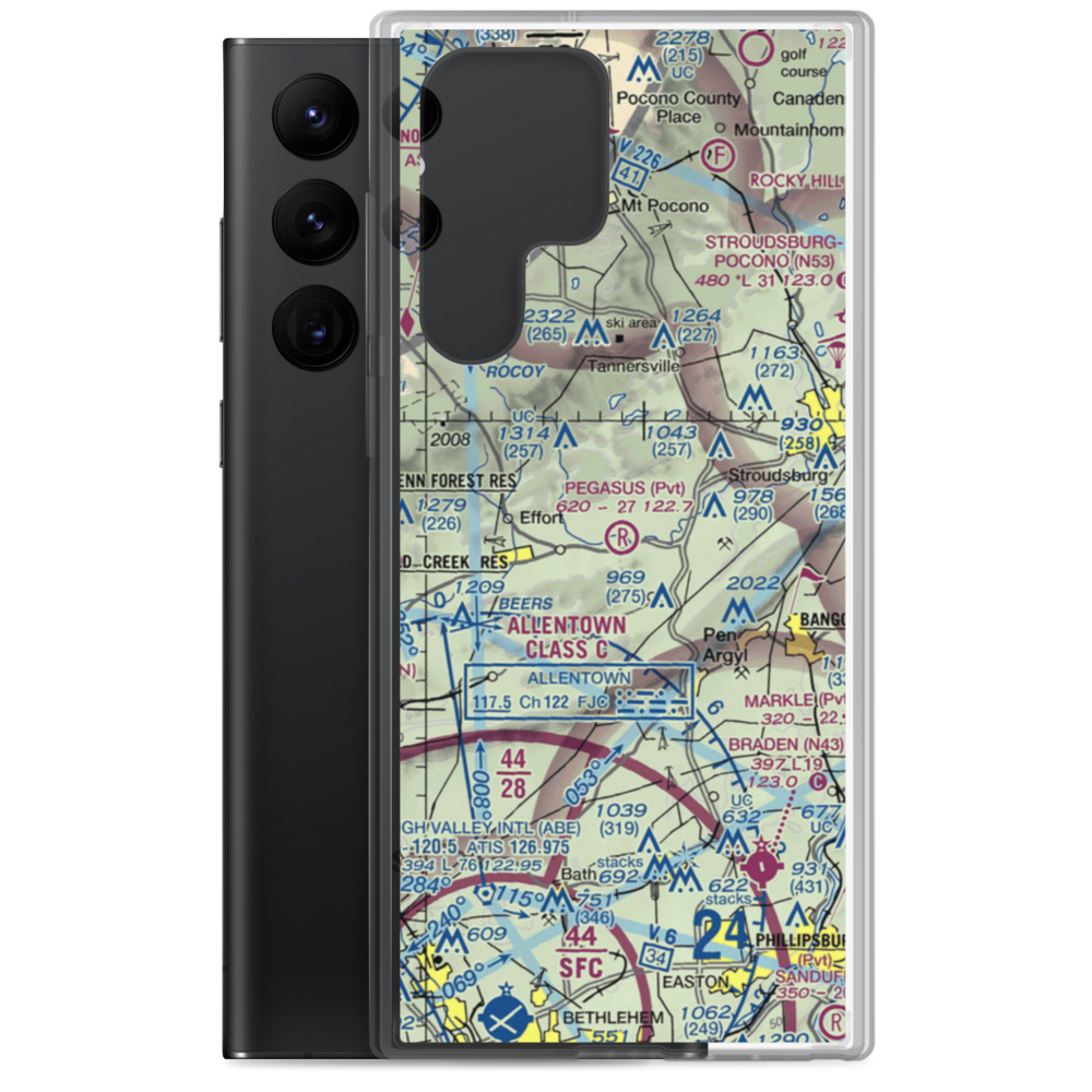 Pegasus Air Park (50PA) VFR Sectional Samsung Case Samsung Galaxy S22 Ultra model shown