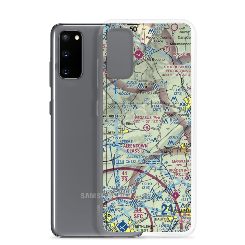 Pegasus Air Park (50PA) VFR Sectional Samsung Case Samsung Galaxy S20 model shown