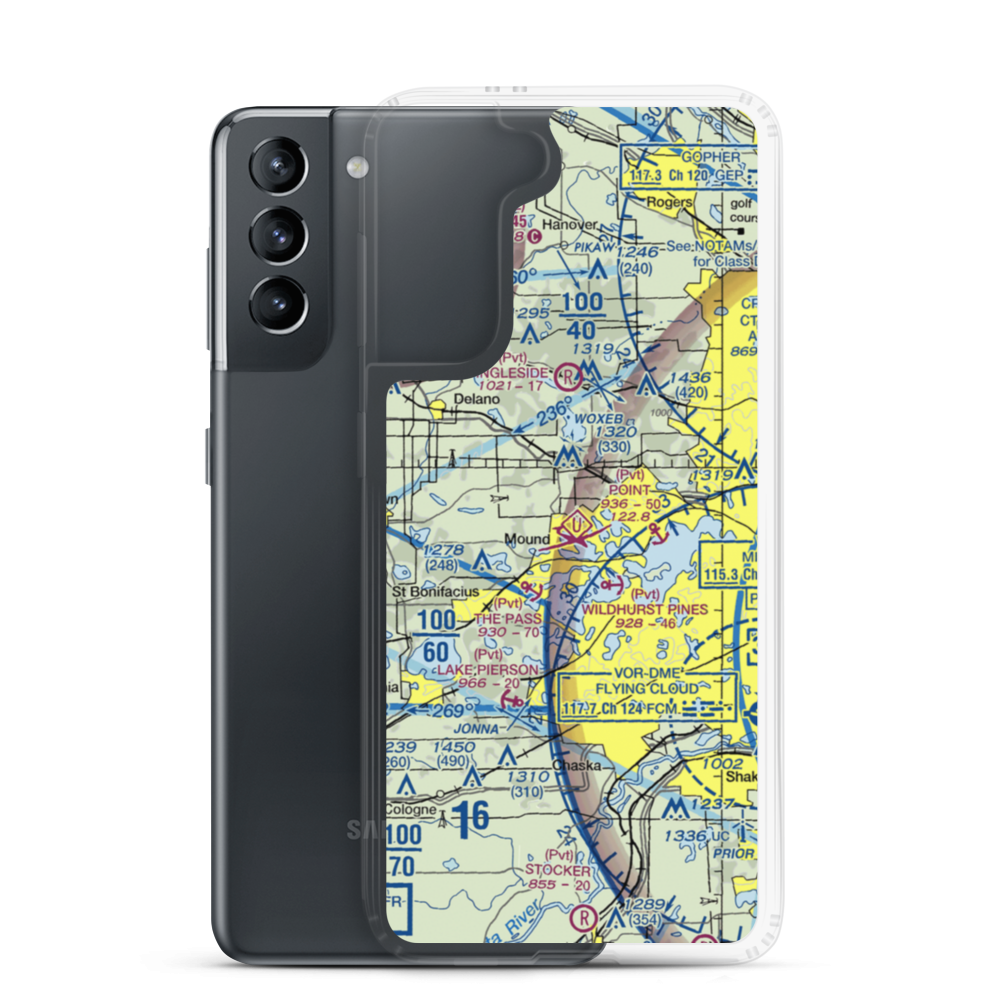Peil/Juliar Seaplane Base (34MN) VFR Sectional Samsung Case Samsung Galaxy S21 model shown