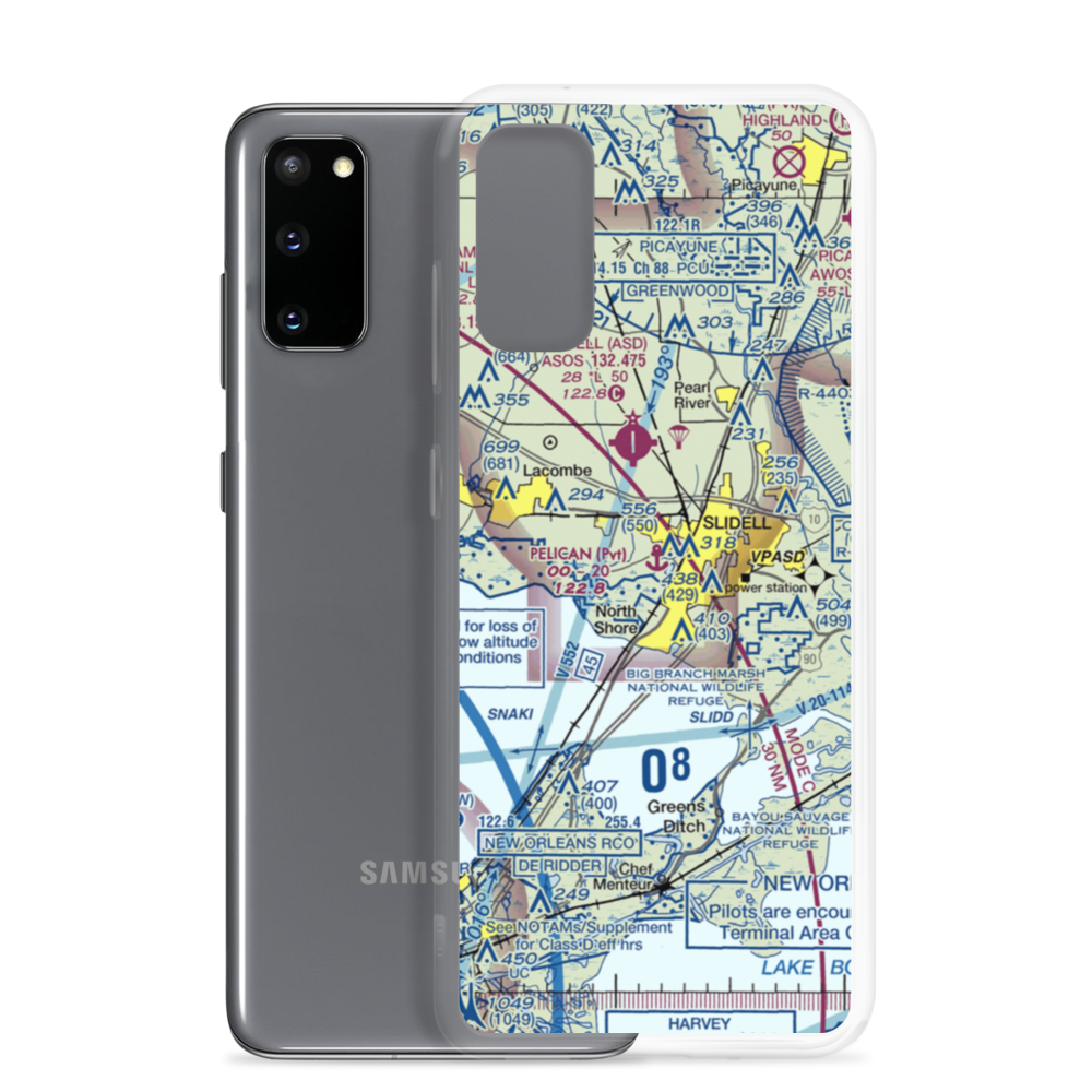 Pelican Seaplane Base (LA38) VFR Sectional Samsung Case Samsung Galaxy S20 model shown