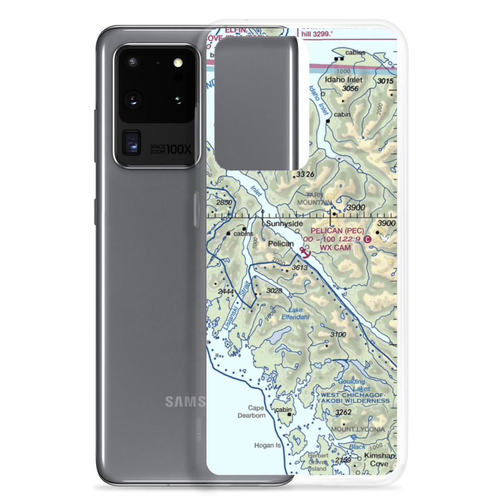 Pelican Seaplane Base (PEC) VFR Sectional Samsung Case Samsung Galaxy S20 Ultra model shown