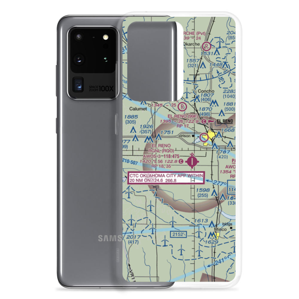 Pellar Farm Airport (28OK) VFR Sectional Samsung Case Samsung Galaxy S20 Ultra model shown