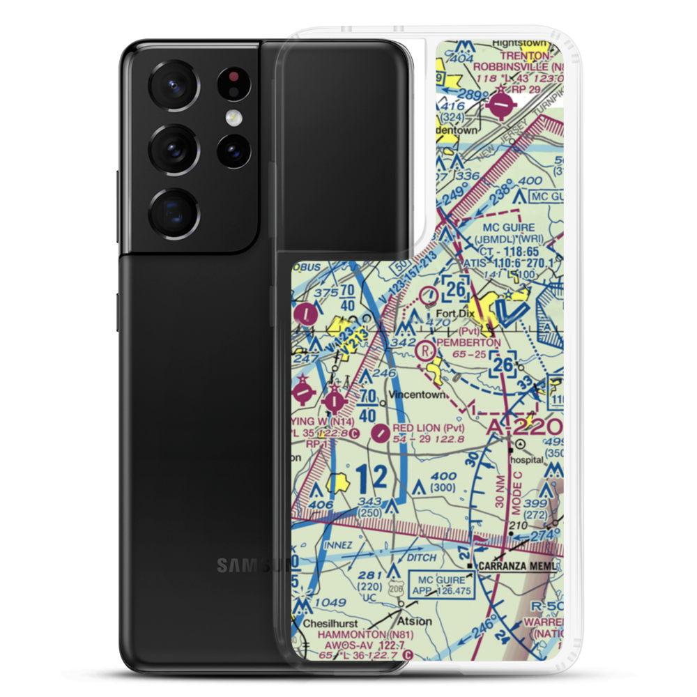 Pemberton Airport (3NJ1) VFR Sectional Samsung Case Samsung Galaxy S21 Ultra model shown