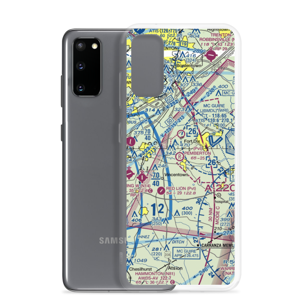 Pemberton Airport (3NJ1) VFR Sectional Samsung Case Samsung Galaxy S20 model shown