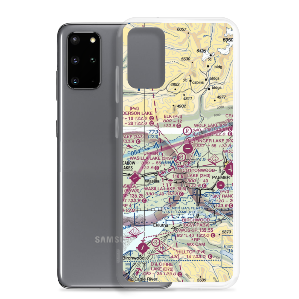 Penderosa Airport (59AK) VFR Sectional Samsung Case Samsung Galaxy S20 Plus model shown
