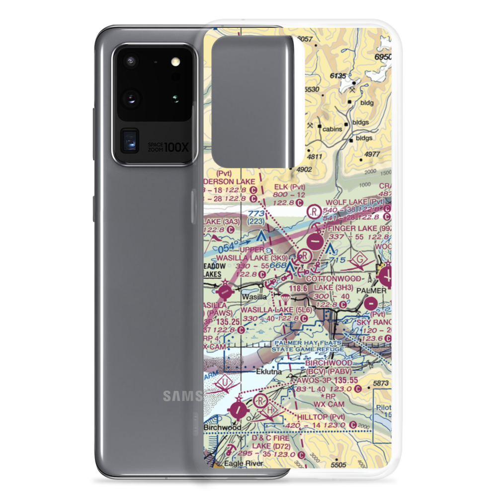 Penderosa Airport (59AK) VFR Sectional Samsung Case Samsung Galaxy S20 Ultra model shown