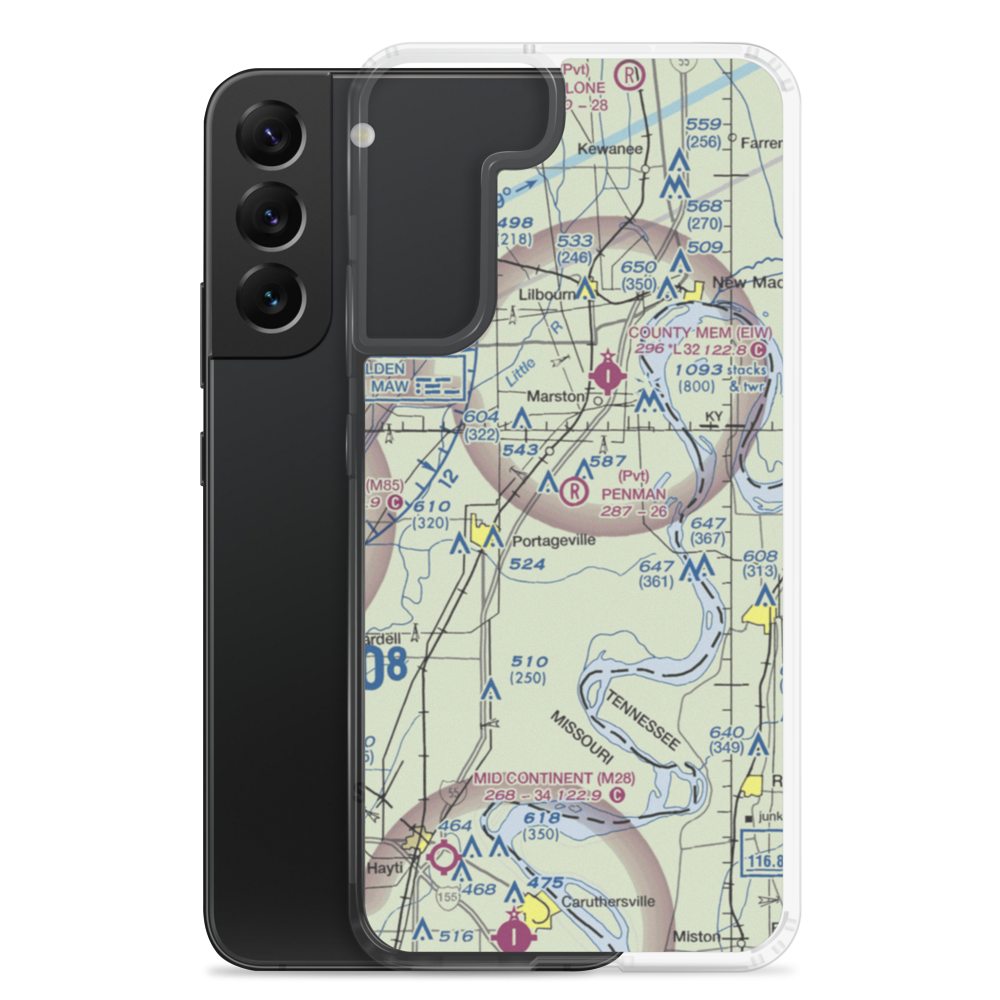 Penman Airport (3MO4) VFR Sectional Samsung Case Samsung Galaxy S22 Plus model shown