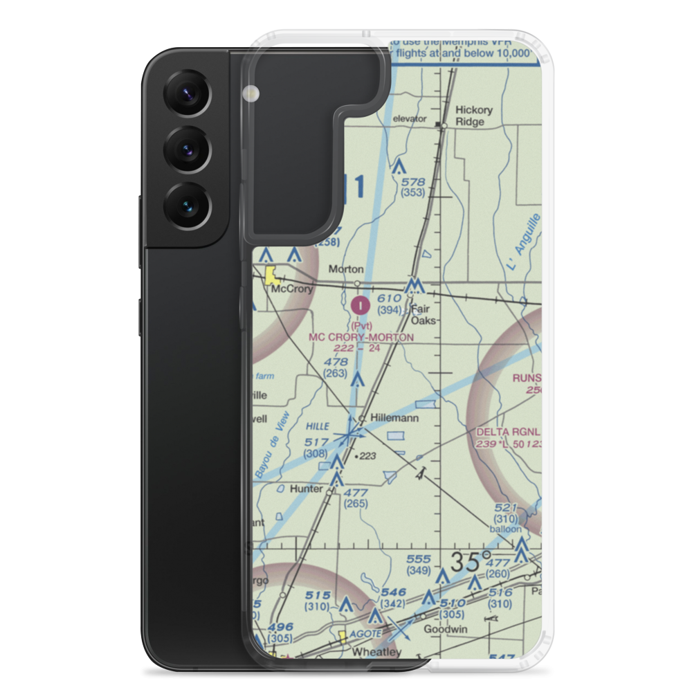 Penrose Airport (AR46) VFR Sectional Samsung Case Samsung Galaxy S22 Plus model shown
