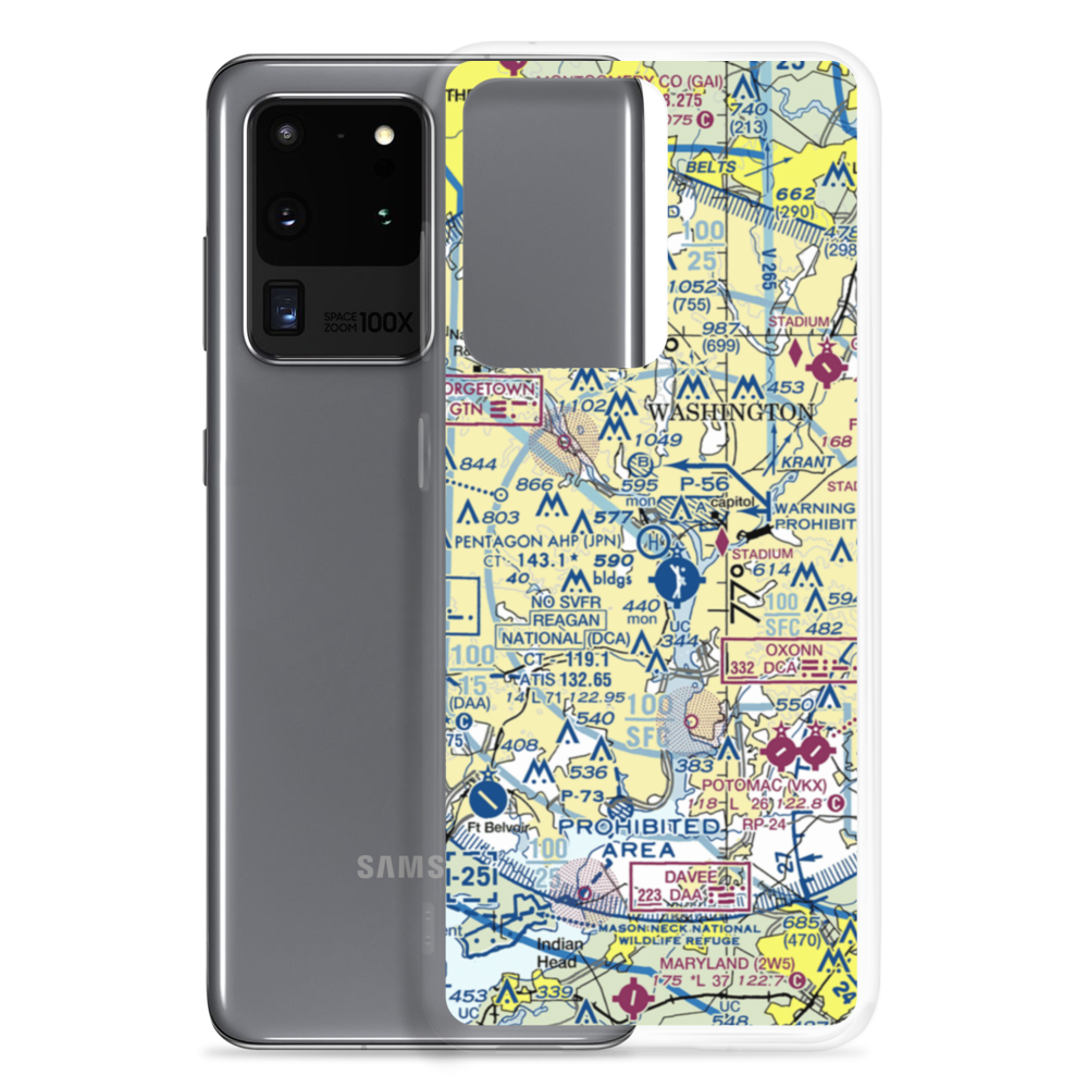 Pentagon Army Heliport (JPN) VFR Sectional Samsung Case Samsung Galaxy S20 Ultra model shown
