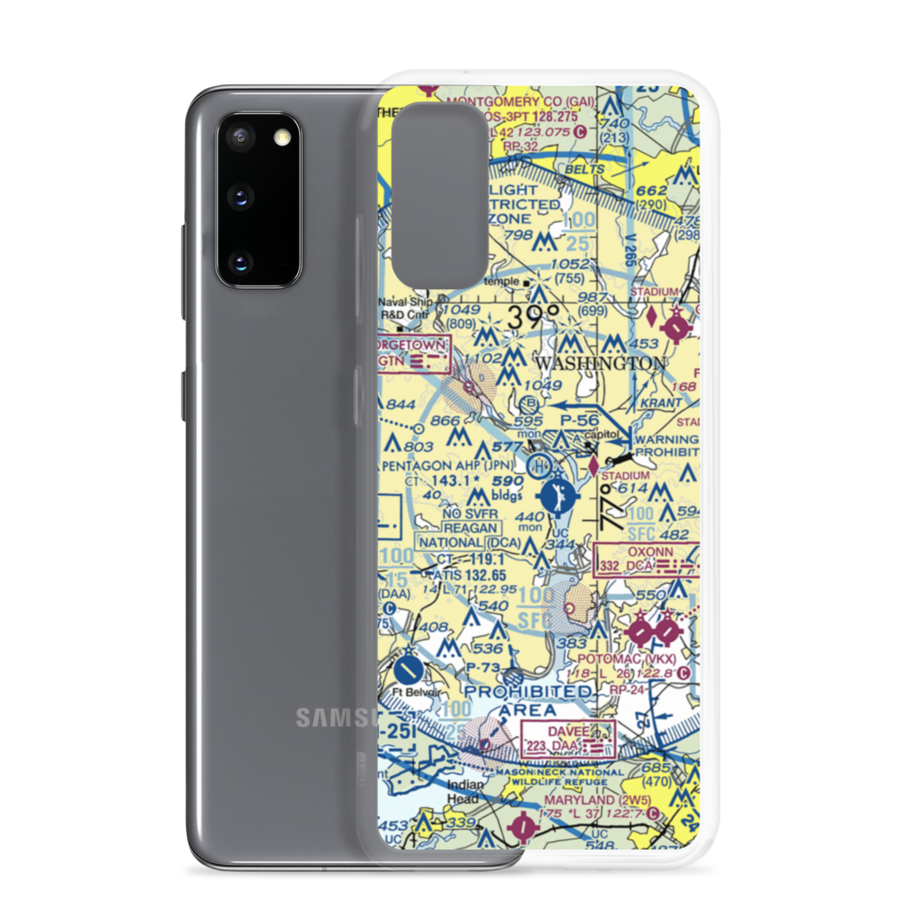 Pentagon Army Heliport (JPN) VFR Sectional Samsung Case Samsung Galaxy S20 model shown