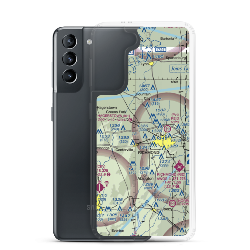 Pentecost Airport (12II) VFR Sectional Samsung Case Samsung Galaxy S21 model shown