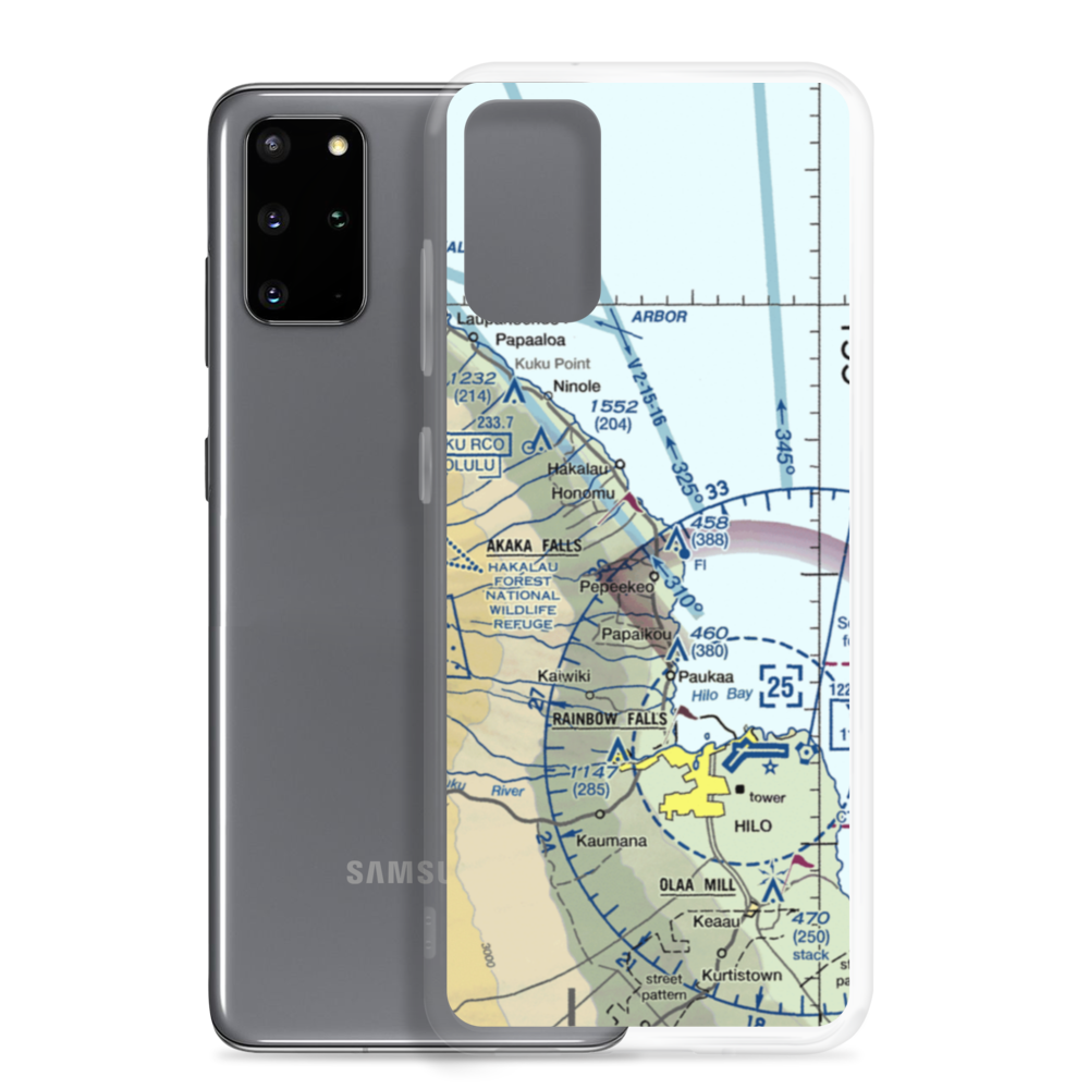 Pepeekeo Airstrip (HI32) VFR Sectional Samsung Case Samsung Galaxy S20 Plus model shown