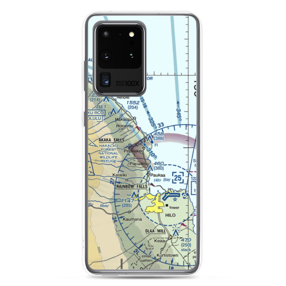 Pepeekeo Airstrip (HI32) VFR Sectional Samsung Case Samsung Galaxy S20 Ultra model shown