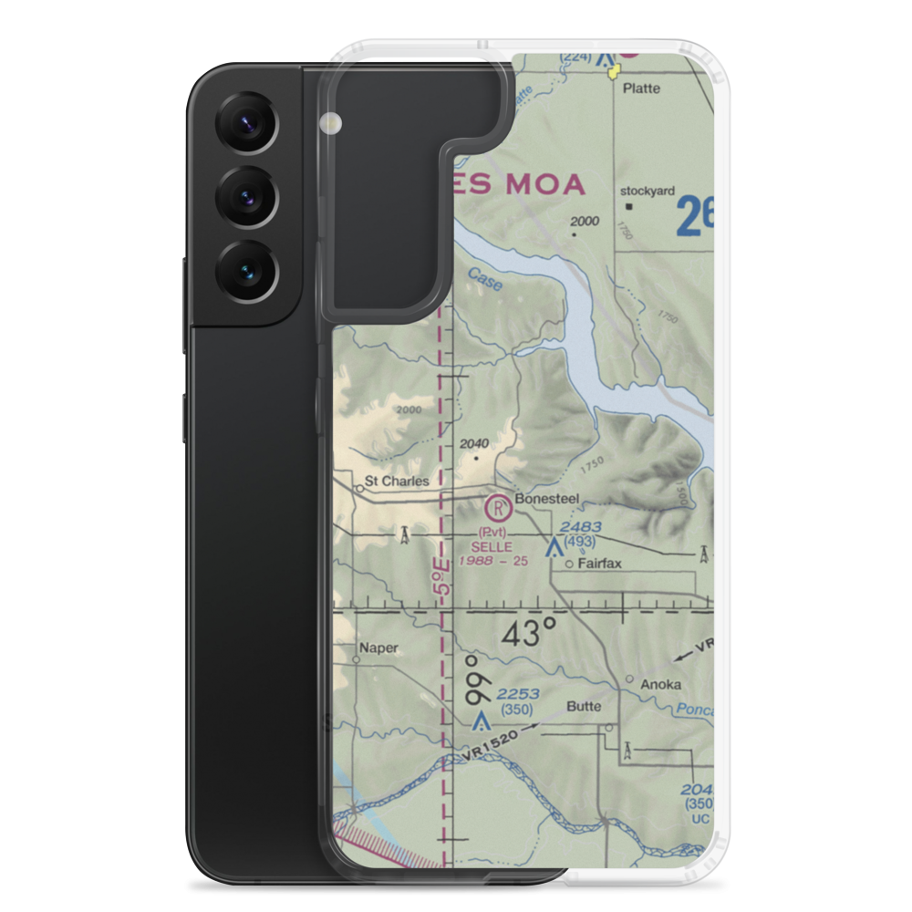 Pepper Port Airport (2SD2) VFR Sectional Samsung Case Samsung Galaxy S22 Plus model shown
