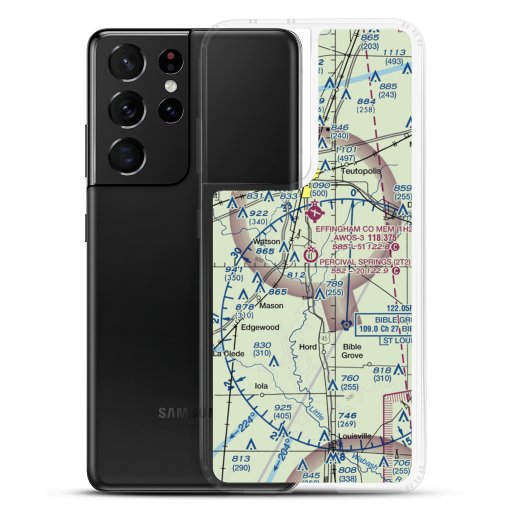 Percival Springs Airport (2T2) VFR Sectional Samsung Case Samsung Galaxy S21 Ultra model shown