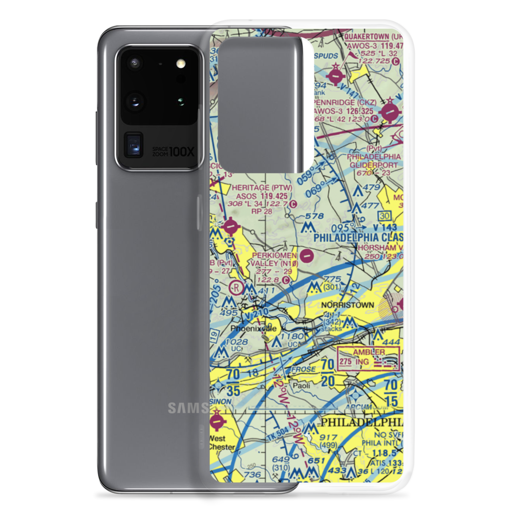 Perkiomen Valley Airport (N10) VFR Sectional Samsung Case Samsung Galaxy S20 Ultra model shown