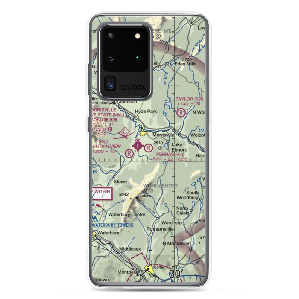 Perras Field (VT44) VFR Sectional Samsung Case Samsung Galaxy S20 Ultra model shown