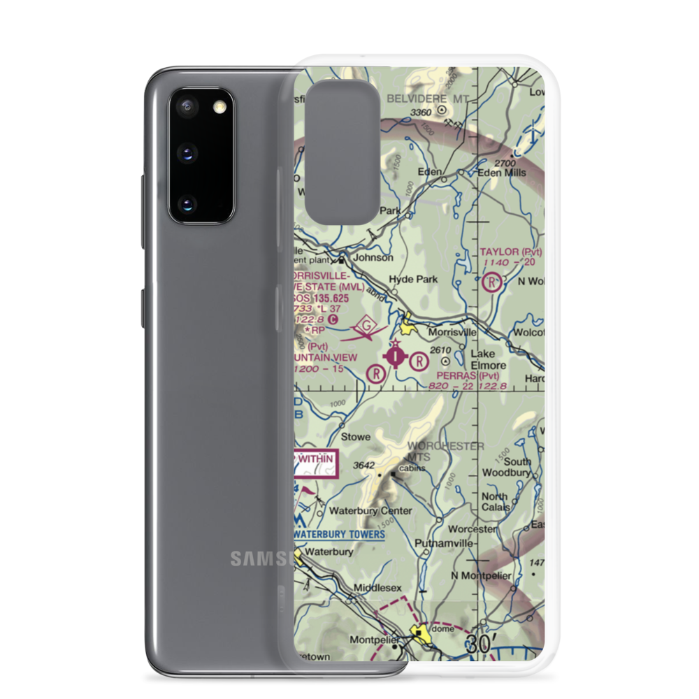 Perras Field (VT44) VFR Sectional Samsung Case Samsung Galaxy S20 model shown
