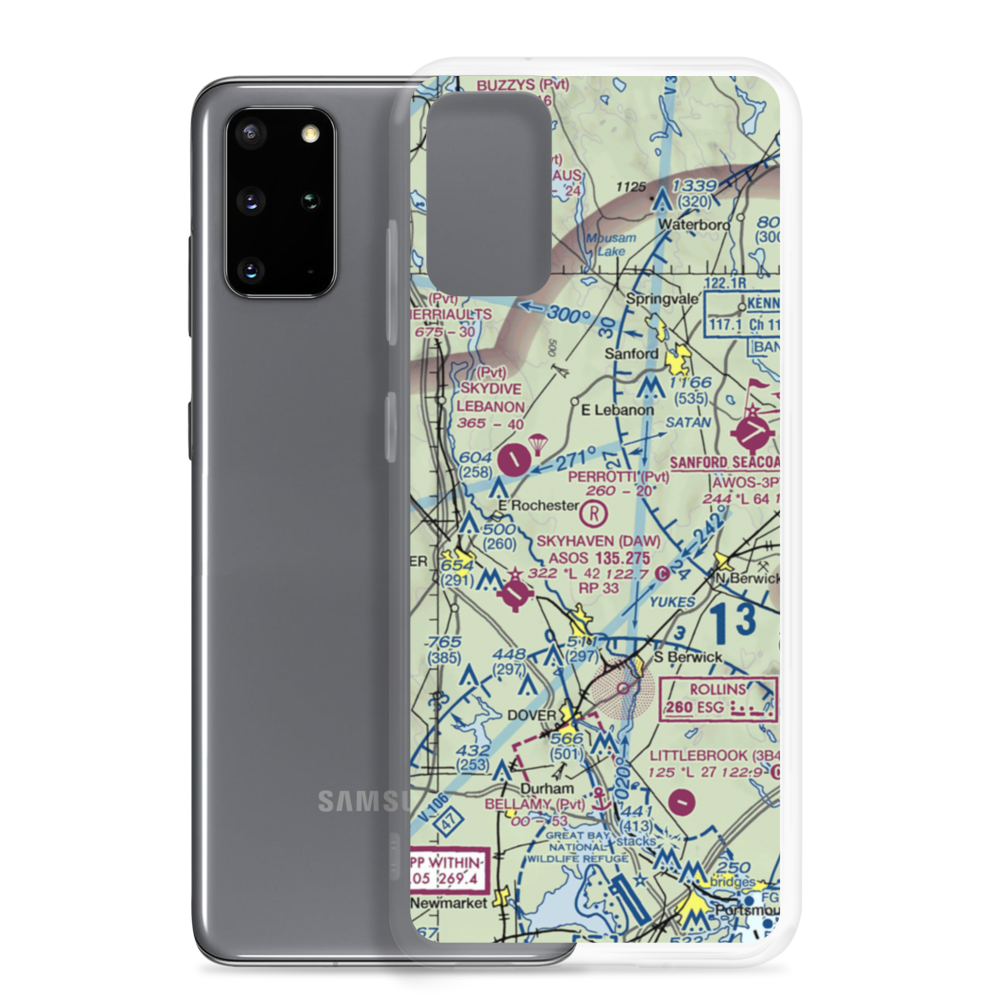 Perrotti Skyranch Airfield (09ME) VFR Sectional Samsung Case Samsung Galaxy S20 Plus model shown