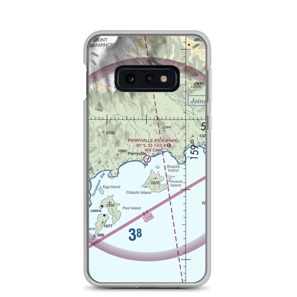 Perryville Airport (PEV) VFR Sectional Samsung Case Samsung Galaxy S10e model shown
