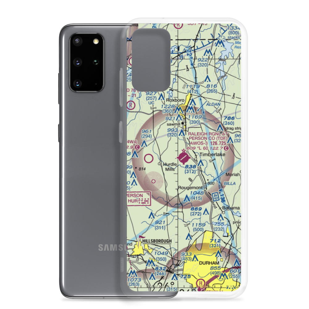 Person County Airport (TDF) VFR Sectional Samsung Case Samsung Galaxy S20 Plus model shown