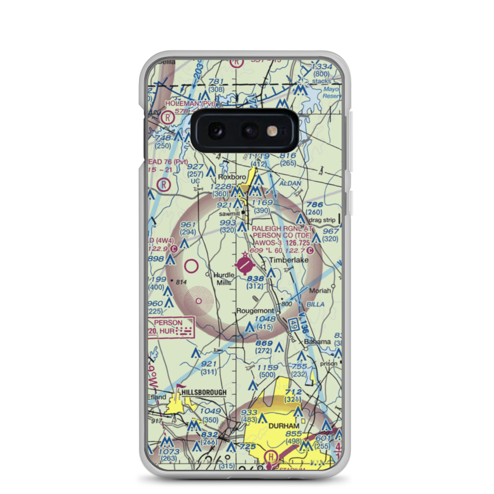 Person County Airport (TDF) VFR Sectional Samsung Case Samsung Galaxy S10e model shown