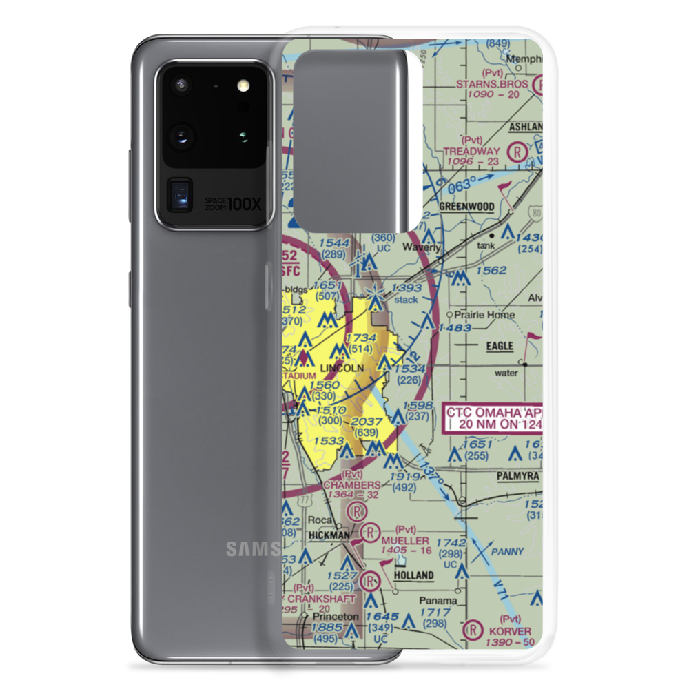 Pester Airport (NE59) VFR Sectional Samsung Case Samsung Galaxy S20 Ultra model shown