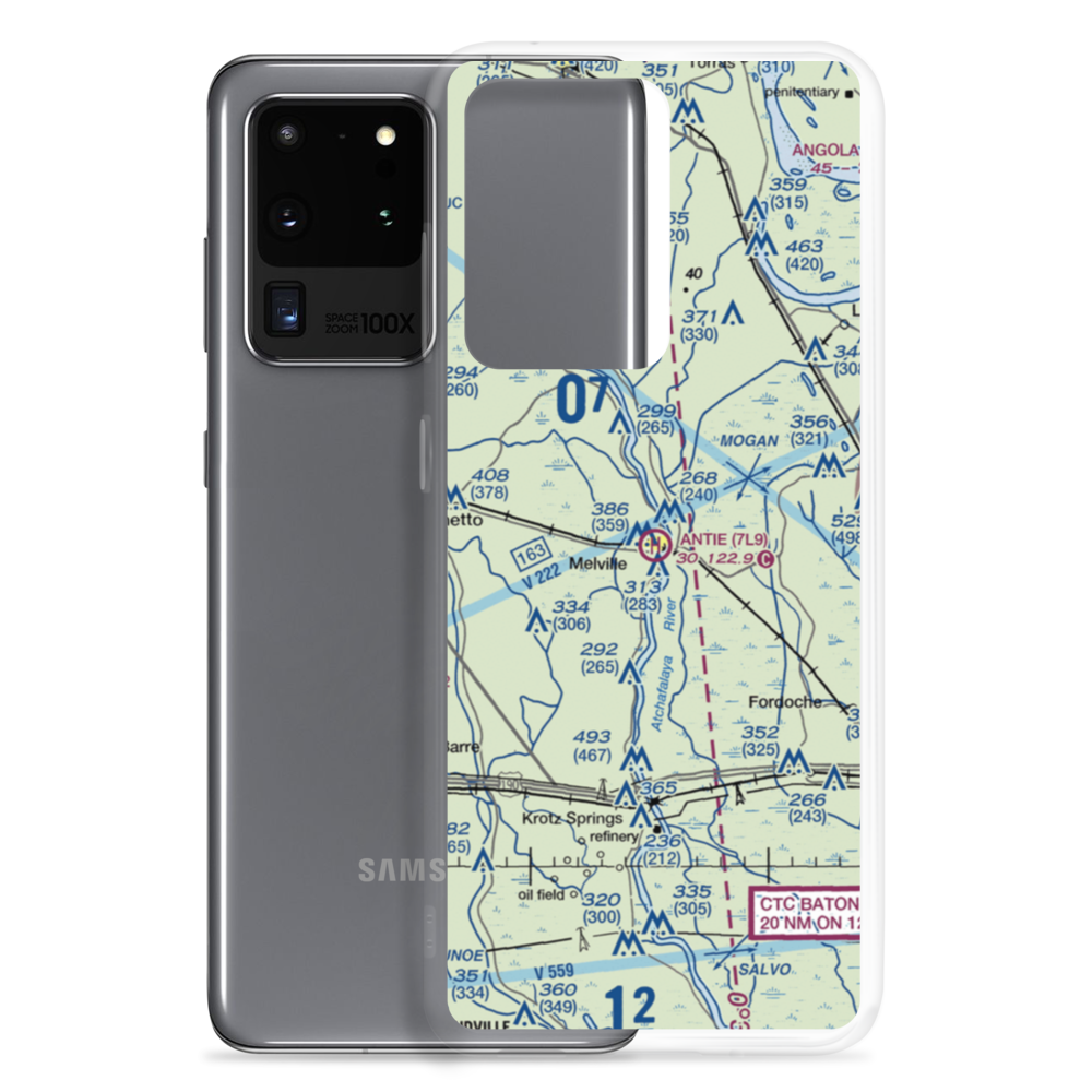 Pete Antie Municipal Heliport (7L9) VFR Sectional Samsung Case Samsung Galaxy S20 Ultra model shown