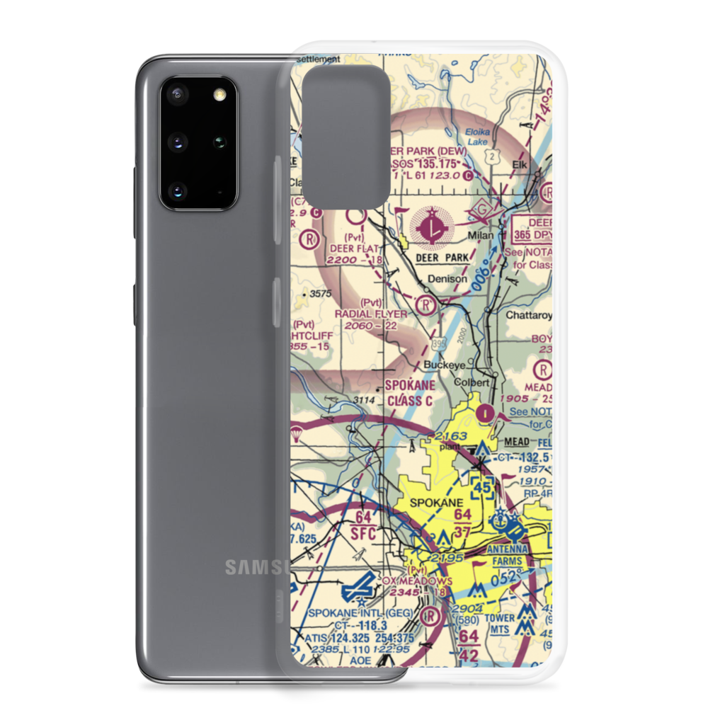 Pete's Airport (WN14) VFR Sectional Samsung Case Samsung Galaxy S20 Plus model shown