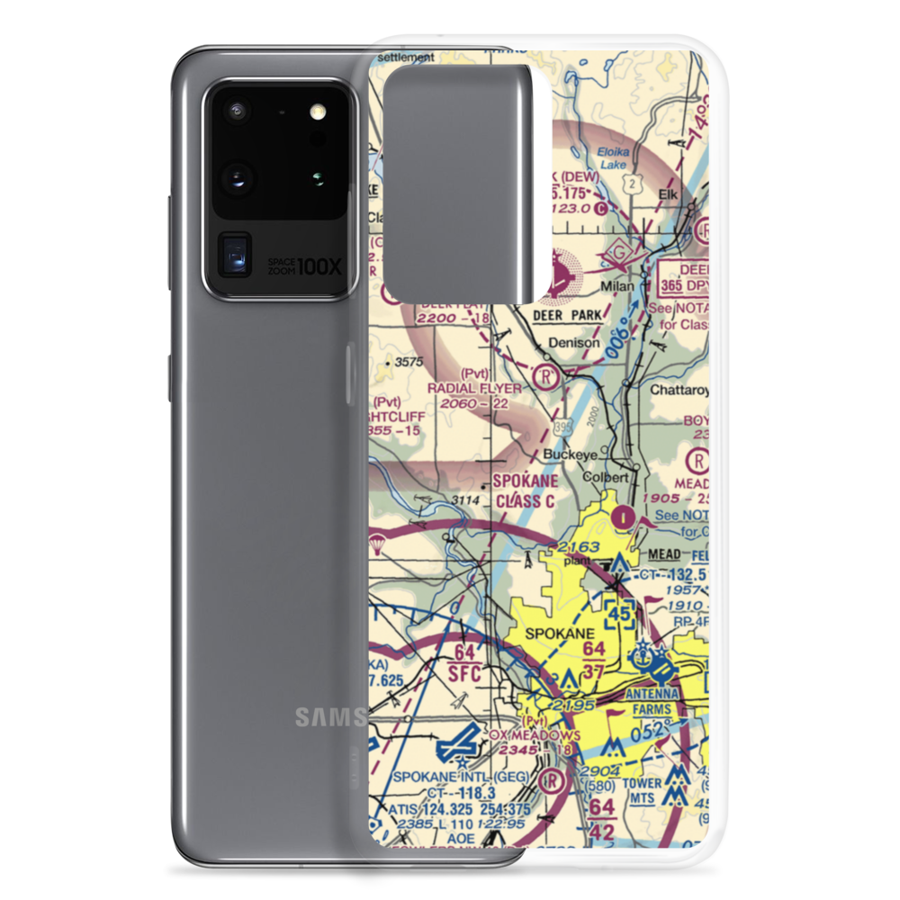 Pete's Airport (WN14) VFR Sectional Samsung Case Samsung Galaxy S20 Ultra model shown