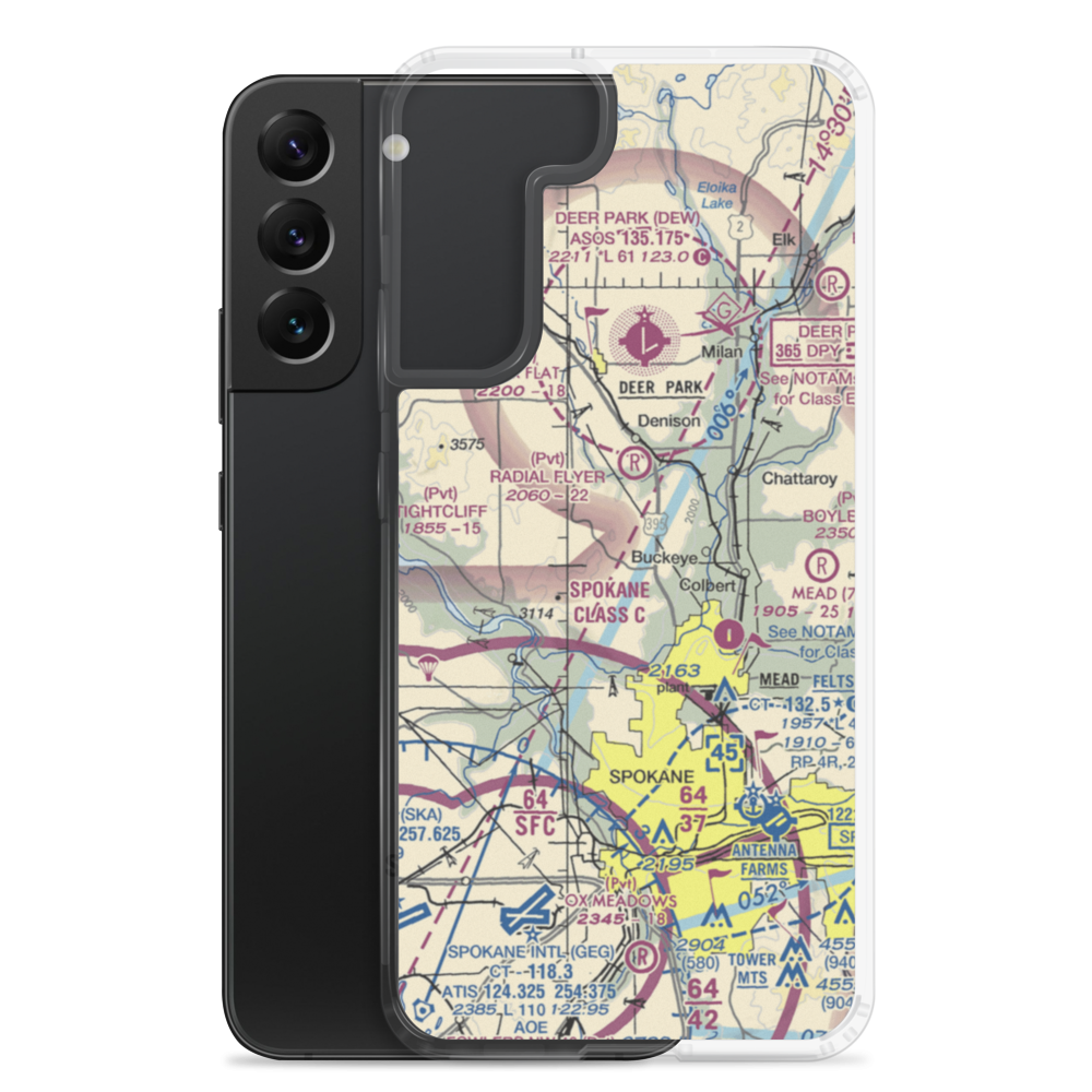 Pete's Airport (WN14) VFR Sectional Samsung Case Samsung Galaxy S22 Plus model shown