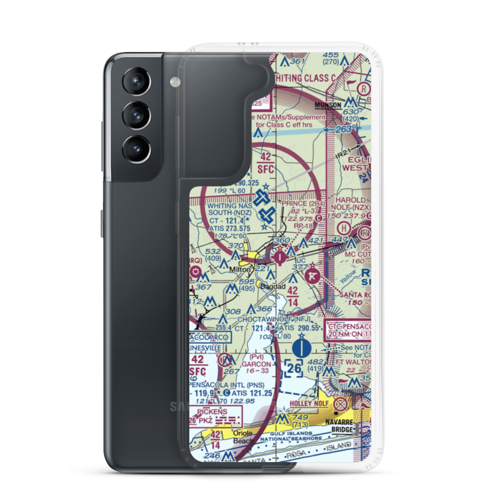 Peter Prince Field (2R4) VFR Sectional Samsung Case Samsung Galaxy S21 model shown