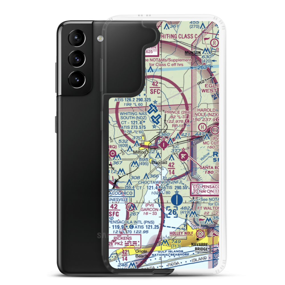 Peter Prince Field (2R4) VFR Sectional Samsung Case Samsung Galaxy S21 Plus model shown