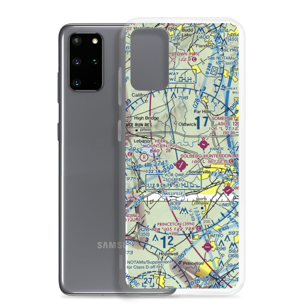 Peters Airport (4NJ8) VFR Sectional Samsung Case Samsung Galaxy S20 Plus model shown