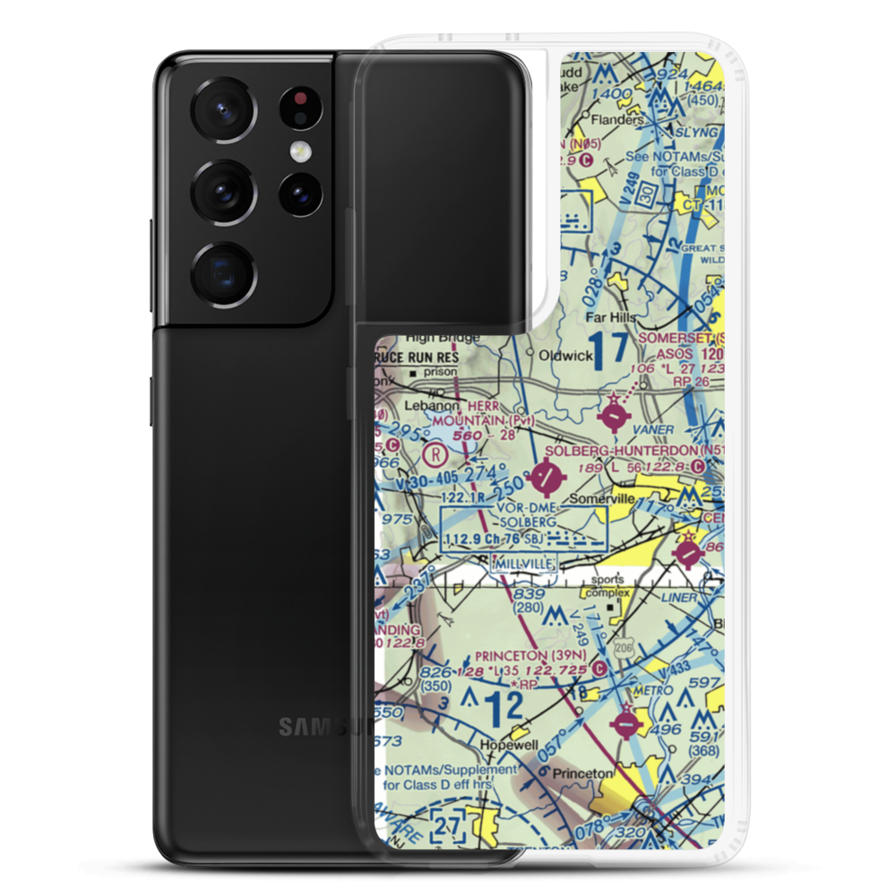 Peters Airport (4NJ8) VFR Sectional Samsung Case Samsung Galaxy S21 Ultra model shown