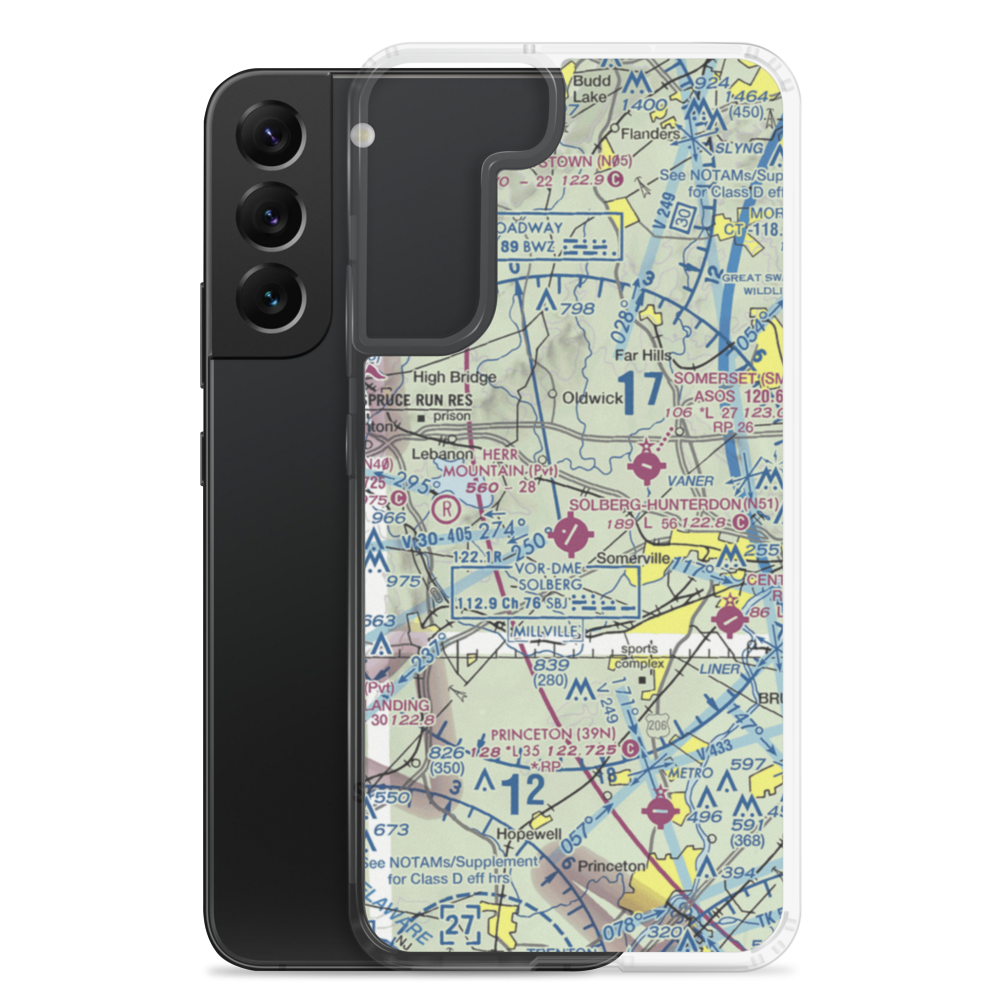 Peters Airport (4NJ8) VFR Sectional Samsung Case Samsung Galaxy S22 Plus model shown