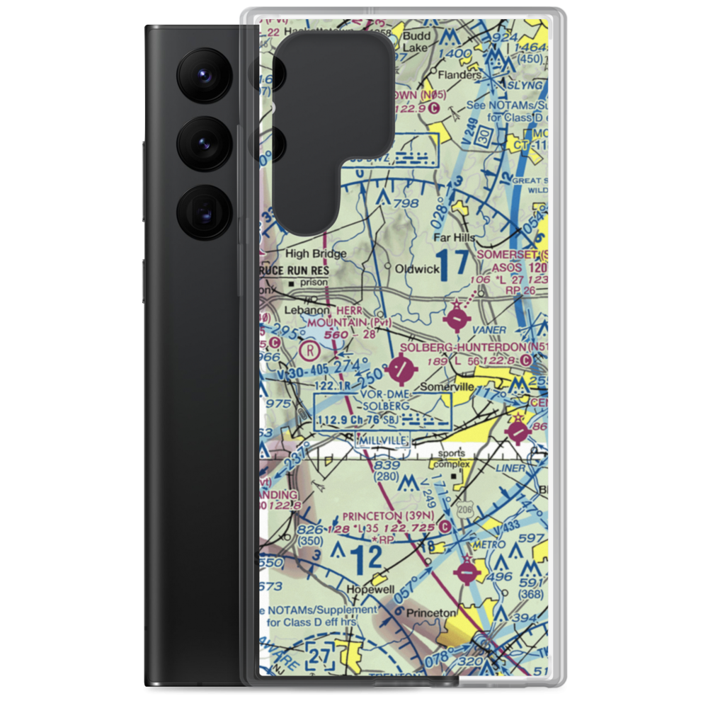 Peters Airport (4NJ8) VFR Sectional Samsung Case Samsung Galaxy S22 Ultra model shown