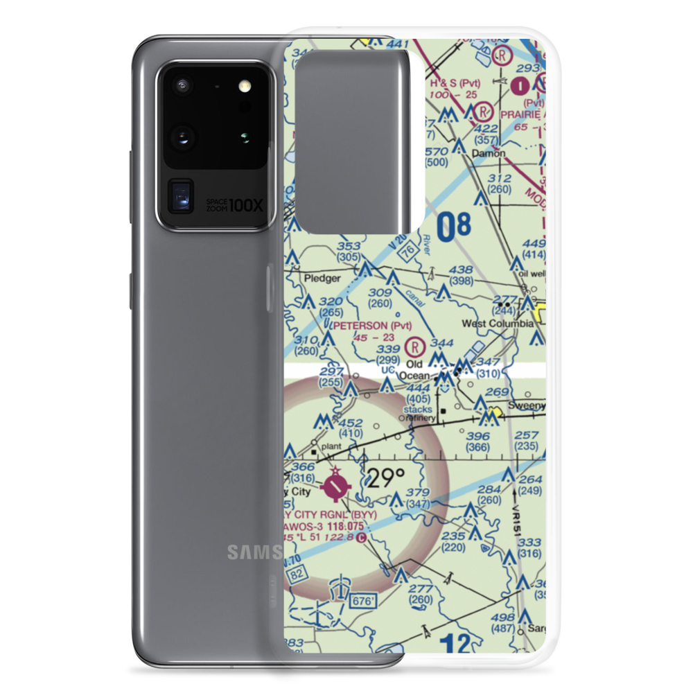Peterson Airport (08XS) VFR Sectional Samsung Case Samsung Galaxy S20 Ultra model shown