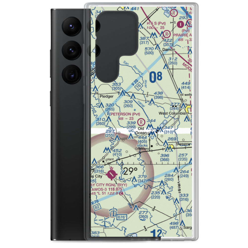 Peterson Airport (08XS) VFR Sectional Samsung Case Samsung Galaxy S22 Ultra model shown