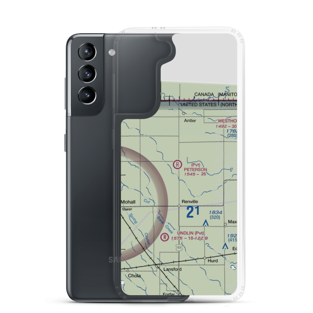 Peterson Airstrip (4NA3) VFR Sectional Samsung Case Samsung Galaxy S21 model shown
