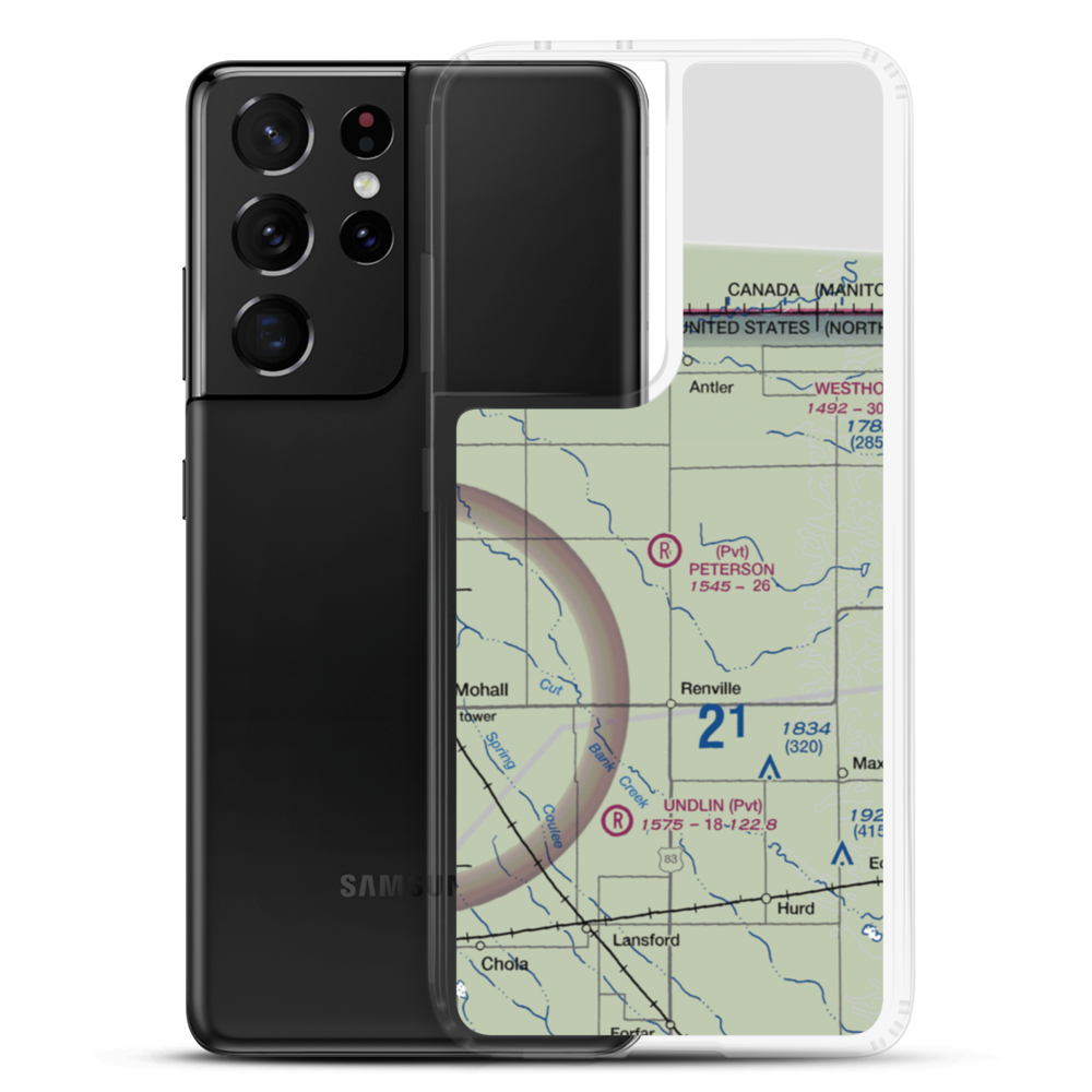 Peterson Airstrip (4NA3) VFR Sectional Samsung Case Samsung Galaxy S21 Ultra model shown