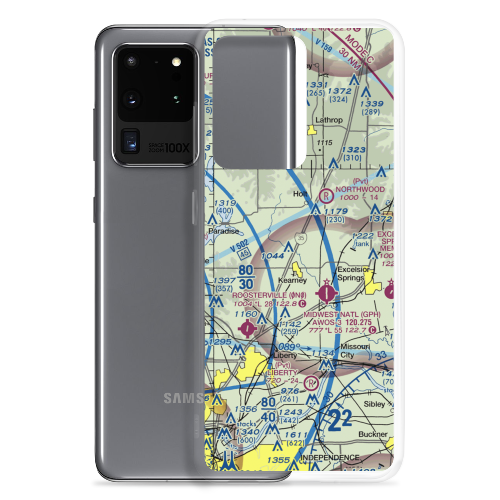 Peterson Farm Airport (MO26) VFR Sectional Samsung Case Samsung Galaxy S20 Ultra model shown