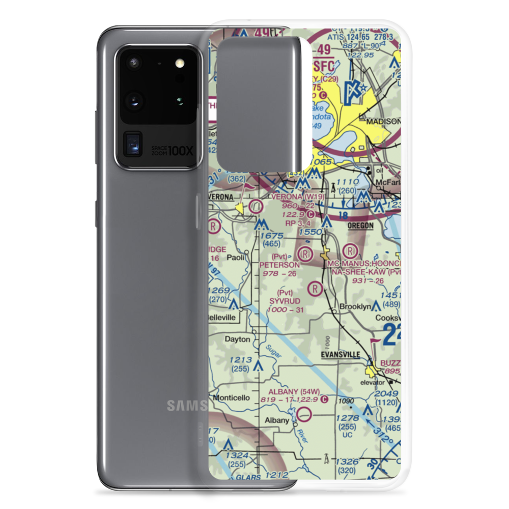 Peterson Field (15WI) VFR Sectional Samsung Case Samsung Galaxy S20 Ultra model shown