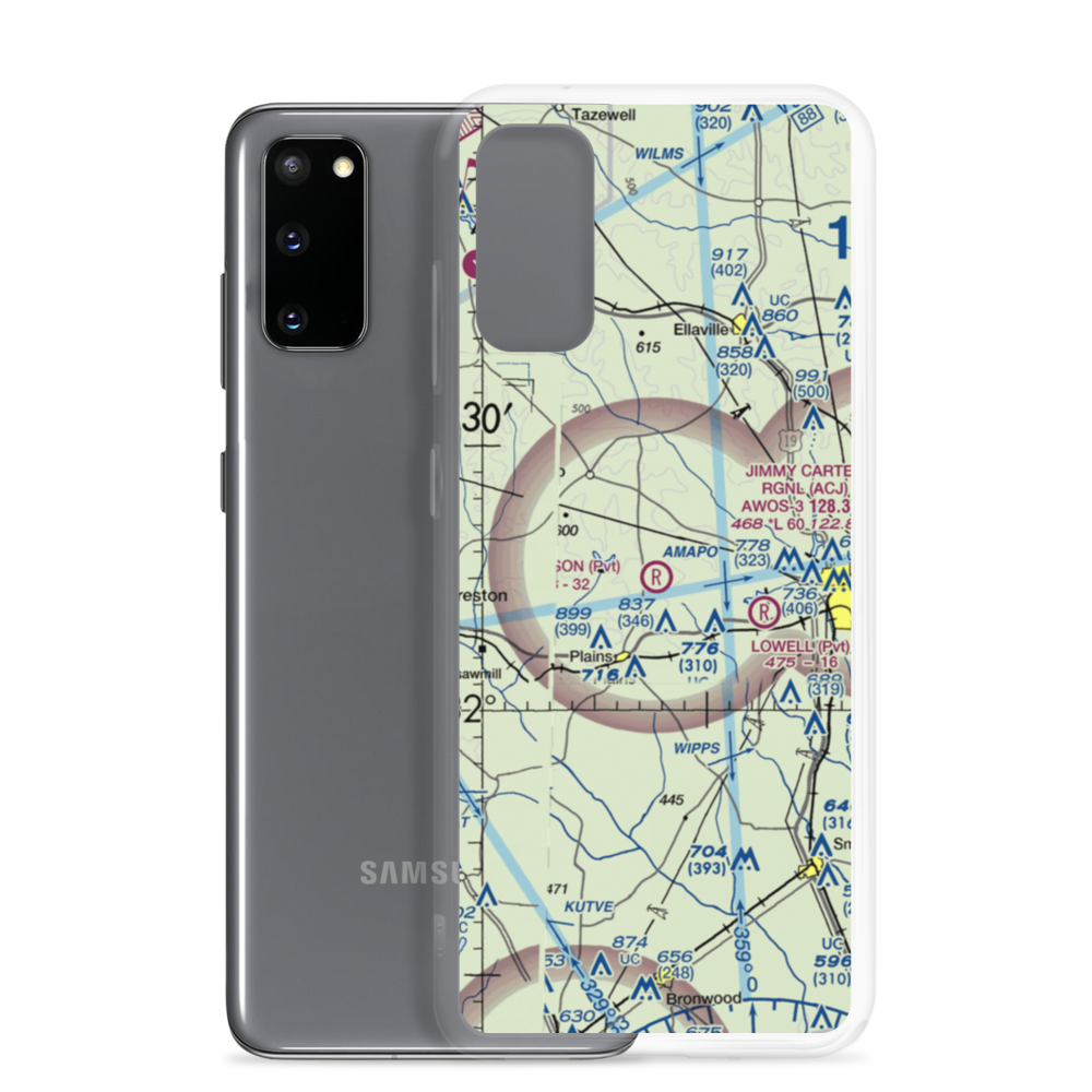 Peterson Field (4GA5) VFR Sectional Samsung Case Samsung Galaxy S20 model shown