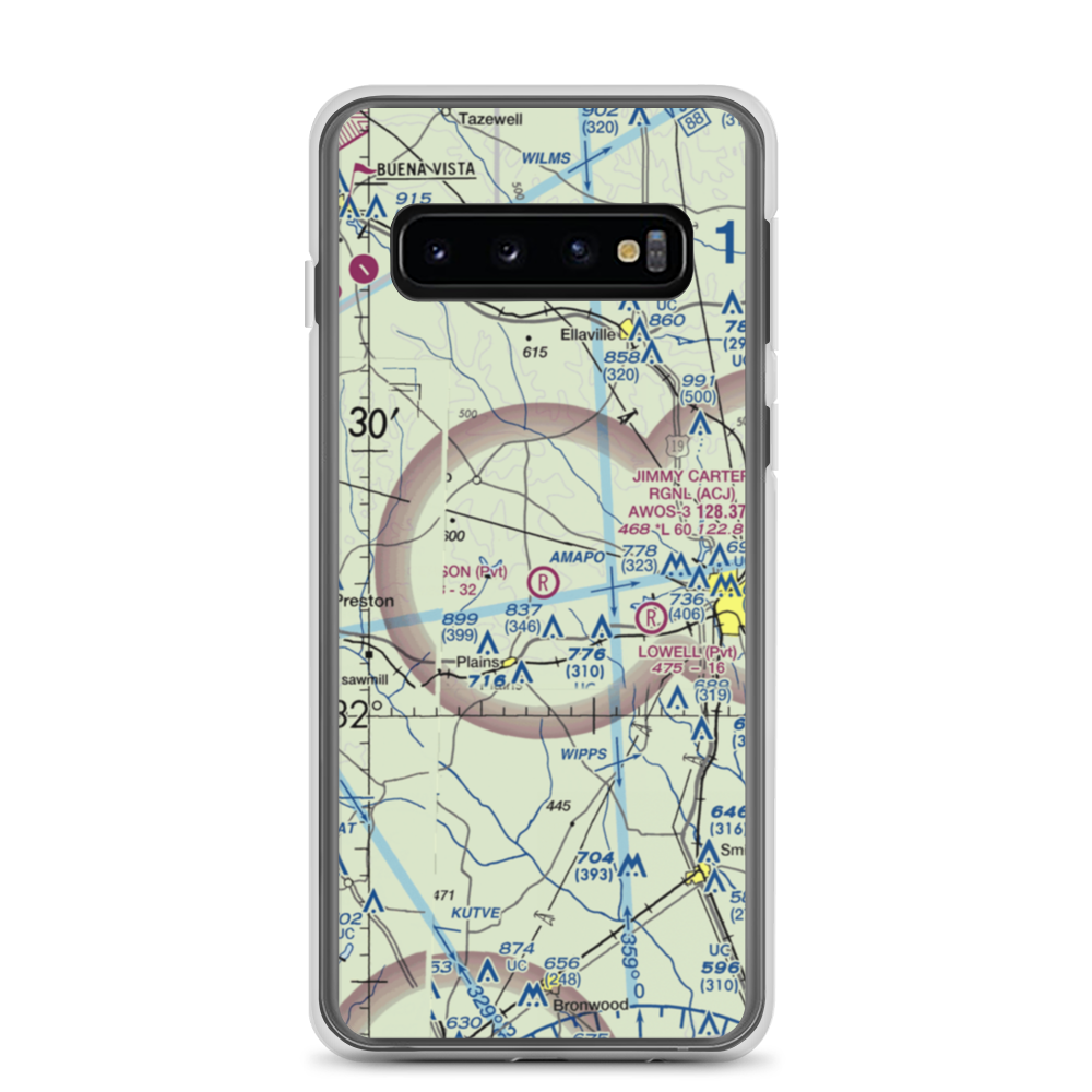 Peterson Field (7A9) VFR Sectional Samsung Case Samsung Galaxy S10 model shown