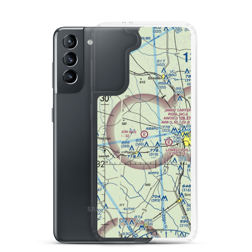Peterson Field (7A9) VFR Sectional Samsung Case Samsung Galaxy S21 model shown